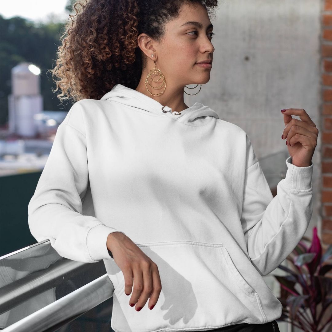 CRANE & FLOWER – Visible Sign Hoodie (Unisex, Off-White, Backprint) | YAMASHITA