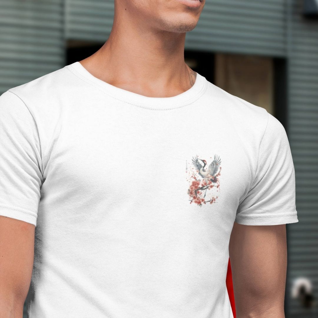 CRANE & FLOWER – Inner Sign Shirt (Herren) | YAMASHITA