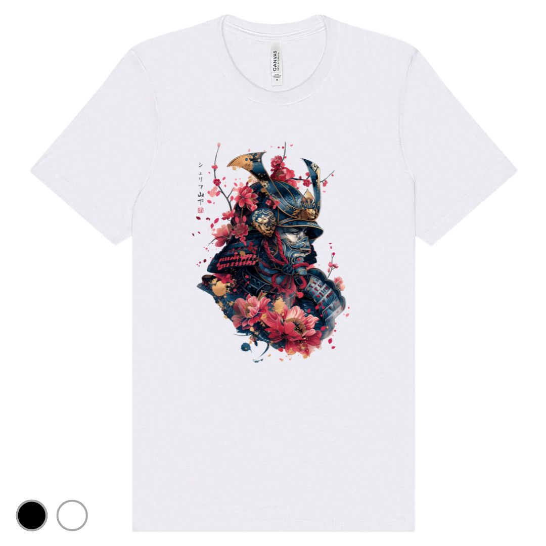 Japan Samurai Unisex T-Shirt im Tattoo-Style von YAMASHITA