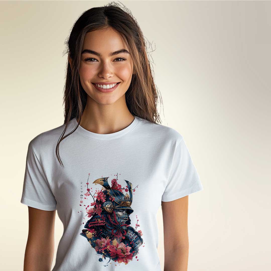 Japan Samurai Unisex T-Shirt im Tattoo-Style von YAMASHITA