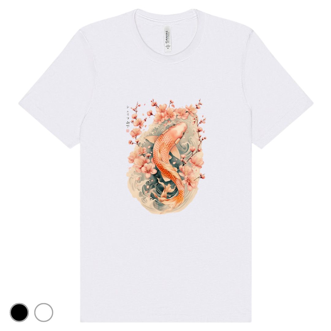Japan Koi Unisex T-Shirt im Vintage-Style von YAMASHITA