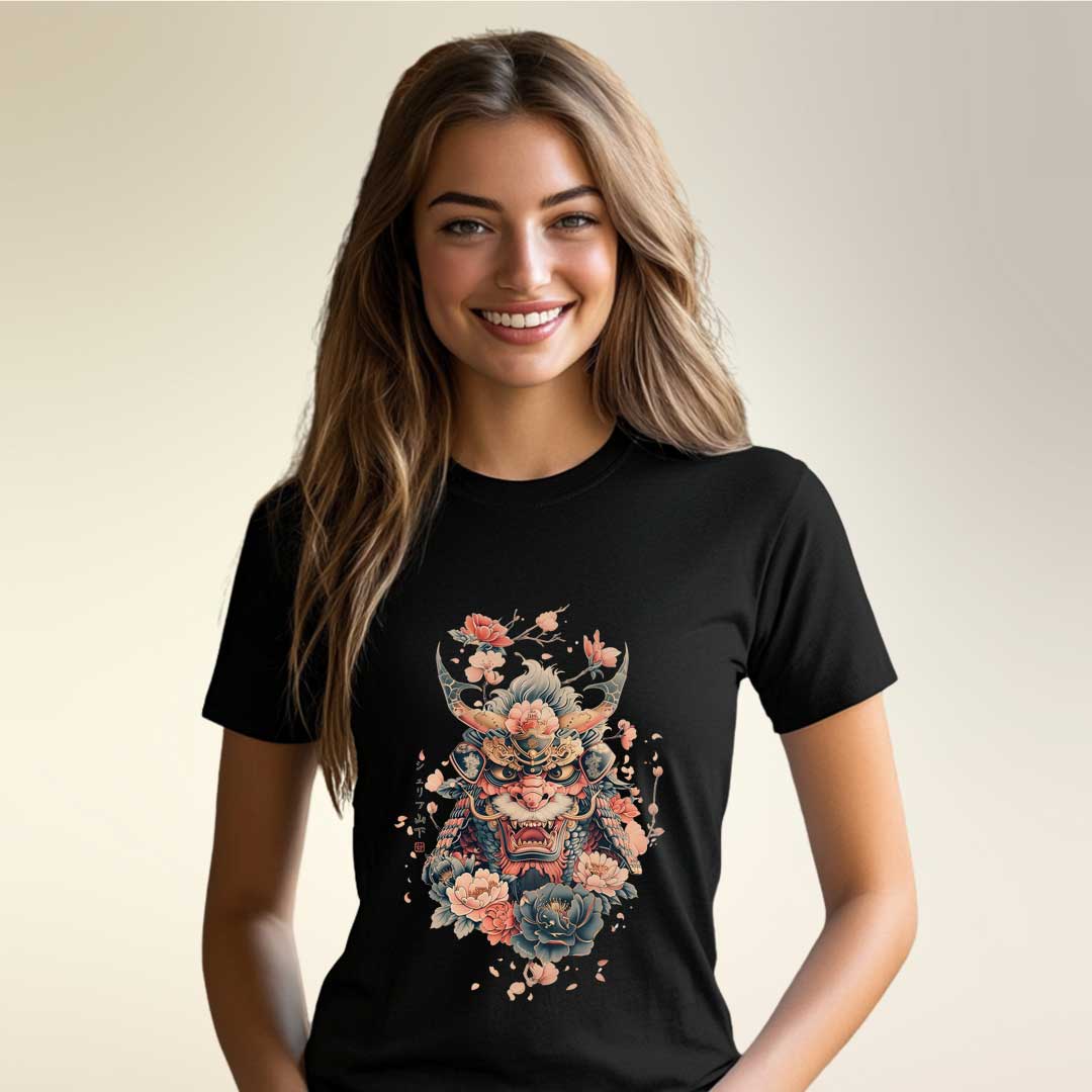 Japan Oni Damen T-Shirt im Vintage-Style von YAMASHITA