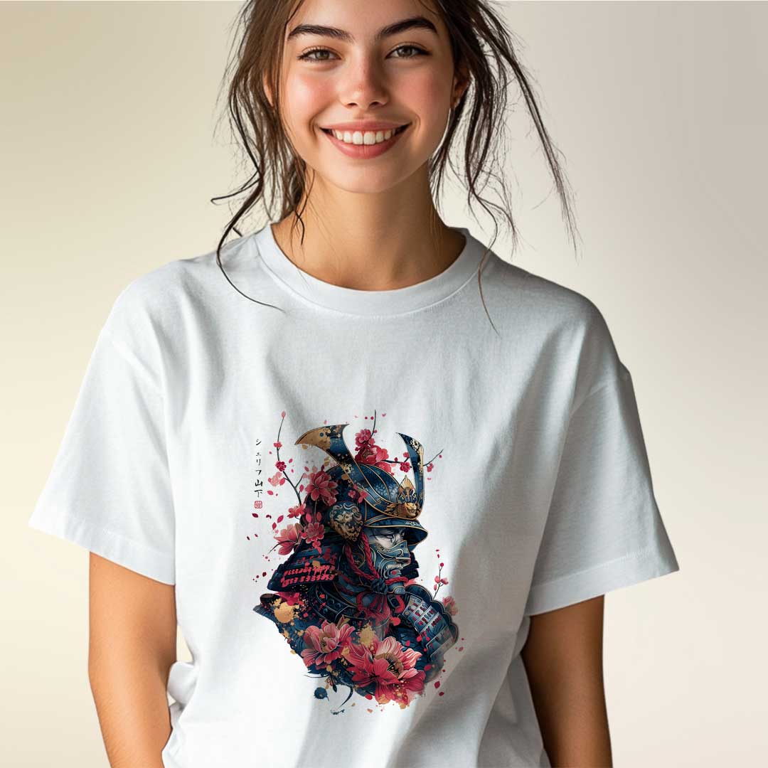 Japan Samurai Unisex Oversized T-Shirt im Tattoo-Style von YAMASHITA