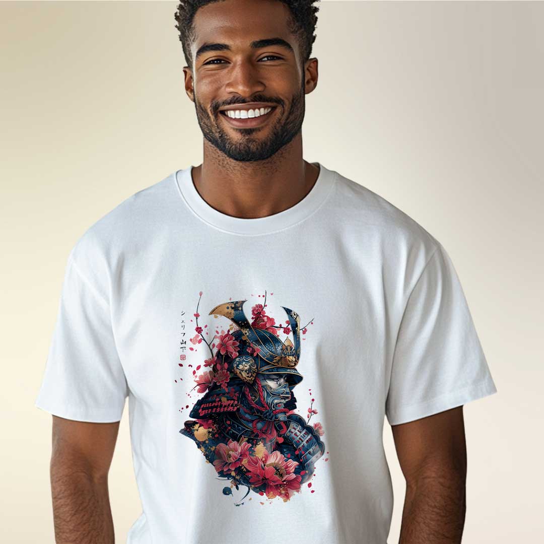Japan Samurai Unisex Oversized T-Shirt im Tattoo-Style von YAMASHITA
