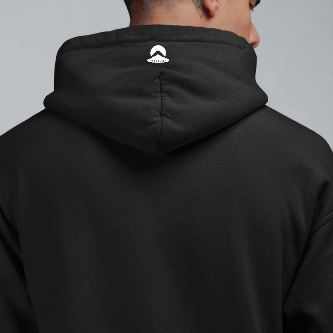 SAMURAI – Visible Sign Hoodie (Unisex, Schwarz, Frontprint) | YAMASHITA