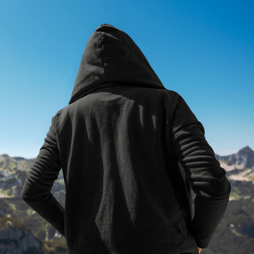 KOI – Visible Sign Hoodie (Unisex, Schwarz, Frontprint) | YAMASHITA