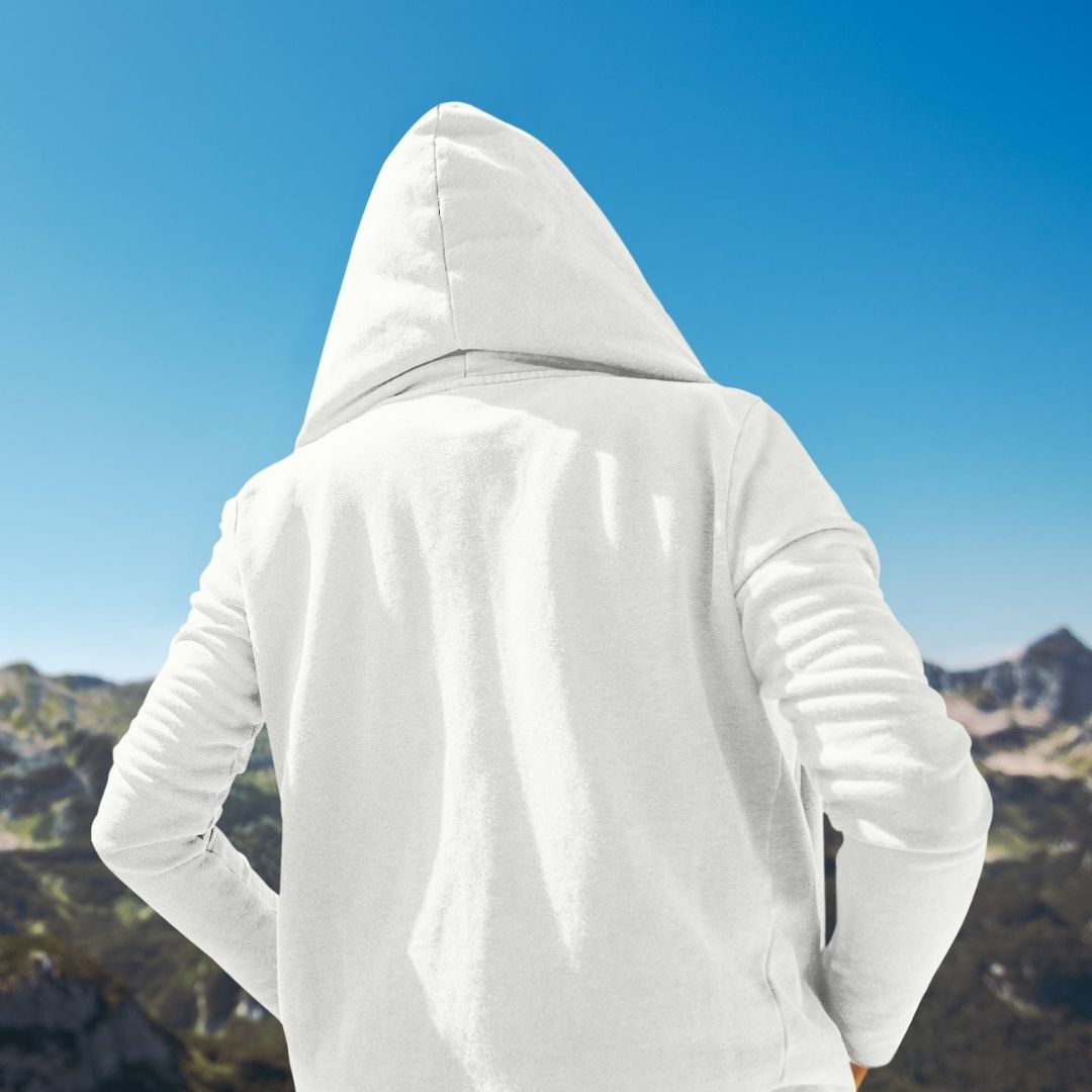 CRANE & FLOWER – Visible Sign Hoodie (Unisex, Off-White, Frontprint) | YAMASHITA