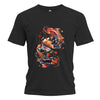 Japan Koi Herren T-Shirt "Dancing Koi" im Tattoo-Style von YAMASHITA in schwarz