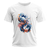 DRAGON & WAVES – Visible Sign T-Shirt (Herren, Weiß) | YAMASHITA