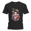 Japan Geisha Herren T-Shirt im Tattoo-Style von YAMASHITA in schwarz
