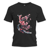 Japan Kirschblüten Herren T-Shirt "Cherry Blossom - Sakura" im Tattoo-Style von YAMASHITA in schwarz