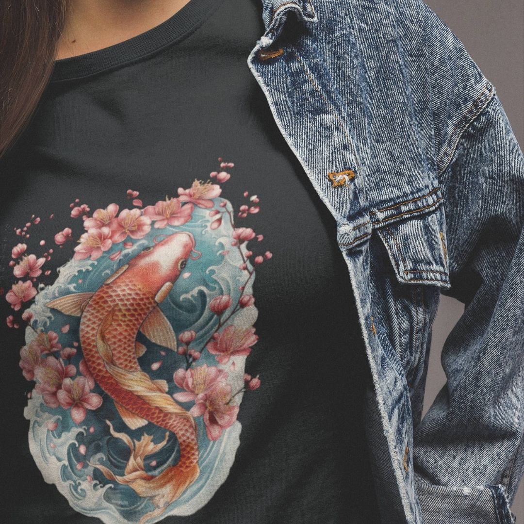 KOI – Visible Sign T-Shirt (Damen, Schwarz) | YAMASHITA