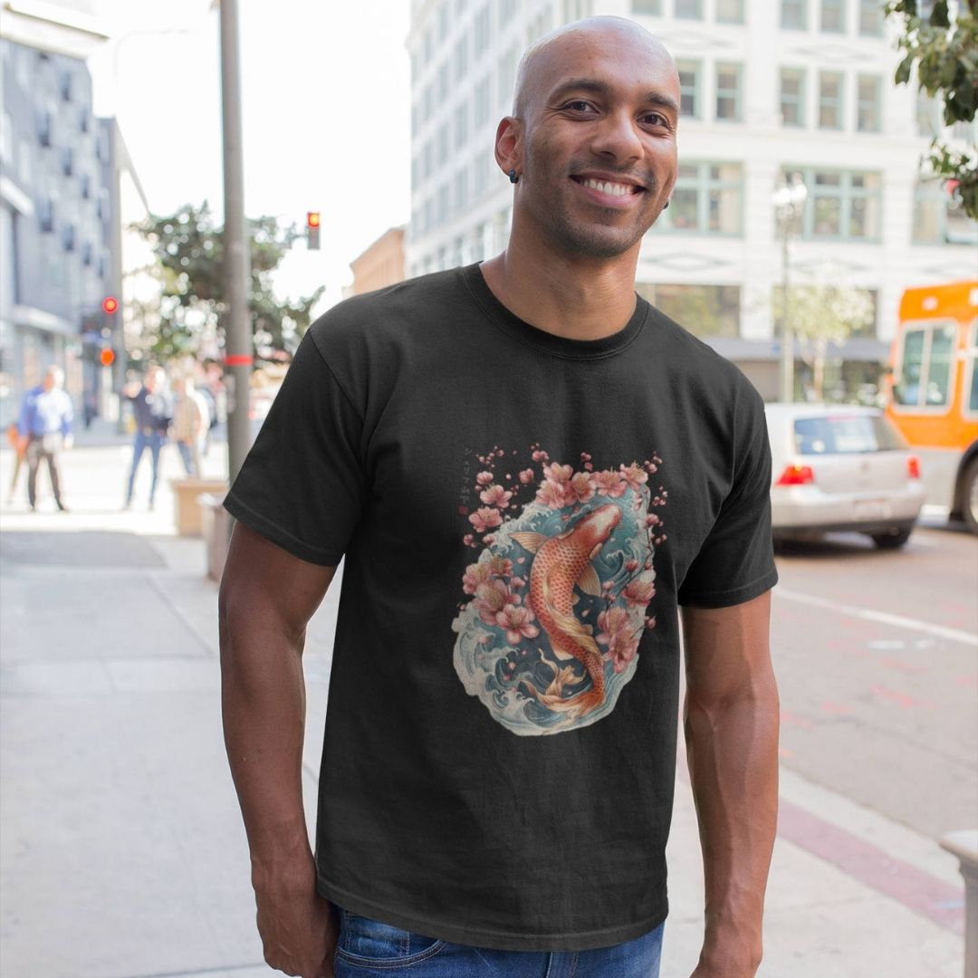 KOI – Visible Sign T-Shirt (Herren, Schwarz) | YAMASHITA
