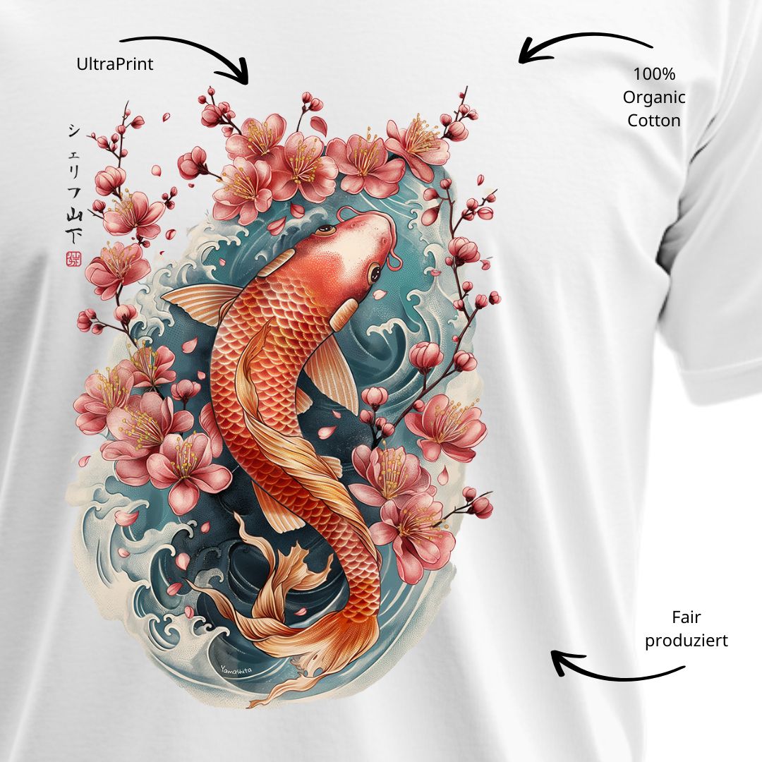 KOI – Visible Sign T-Shirt (Herren, Schwarz) | YAMASHITA