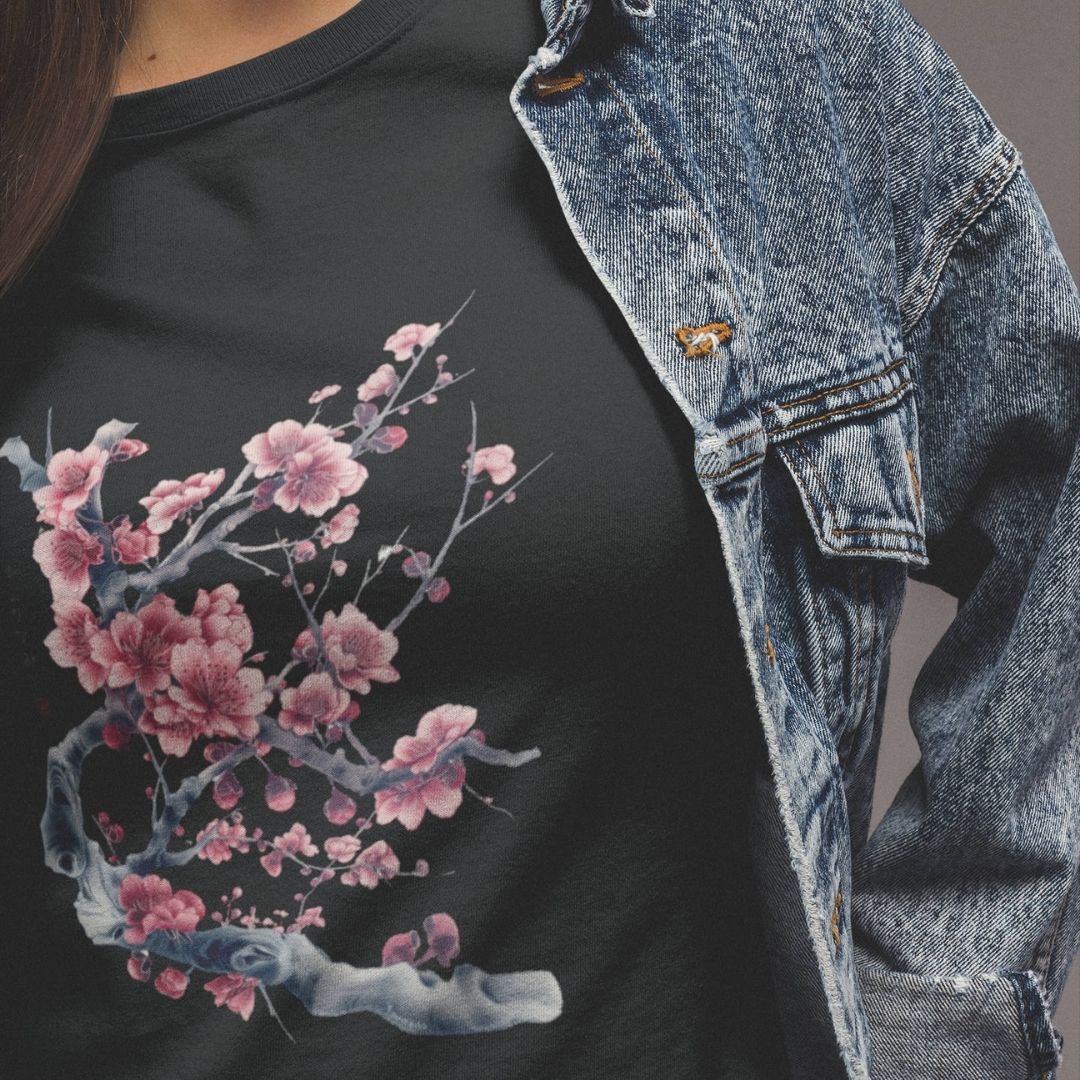 SAKURA – Visible Sign T-Shirt (Damen, Schwarz) | YAMASHITA