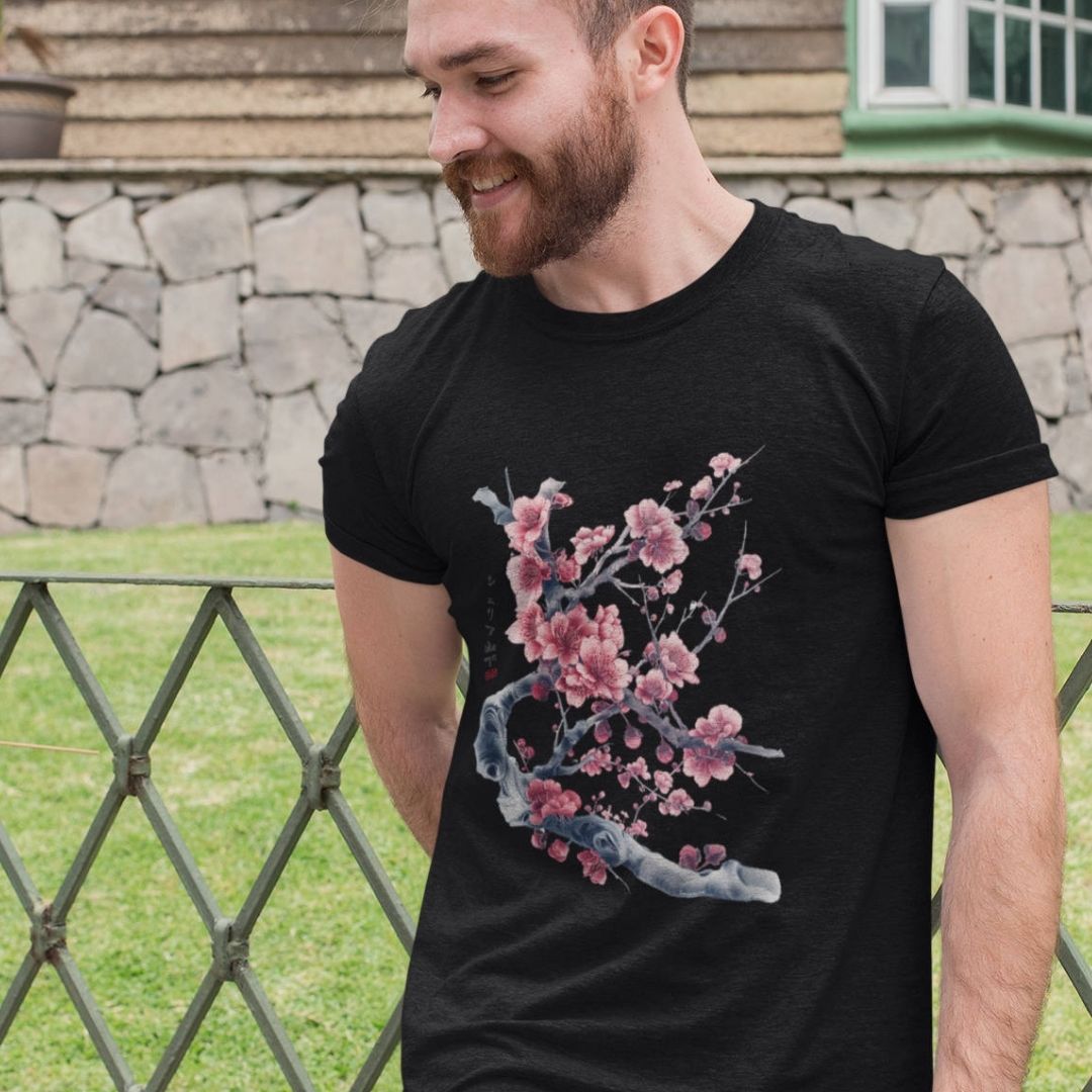SAKURA – Visible Sign T-Shirt (Herren, Schwarz) | YAMASHITA