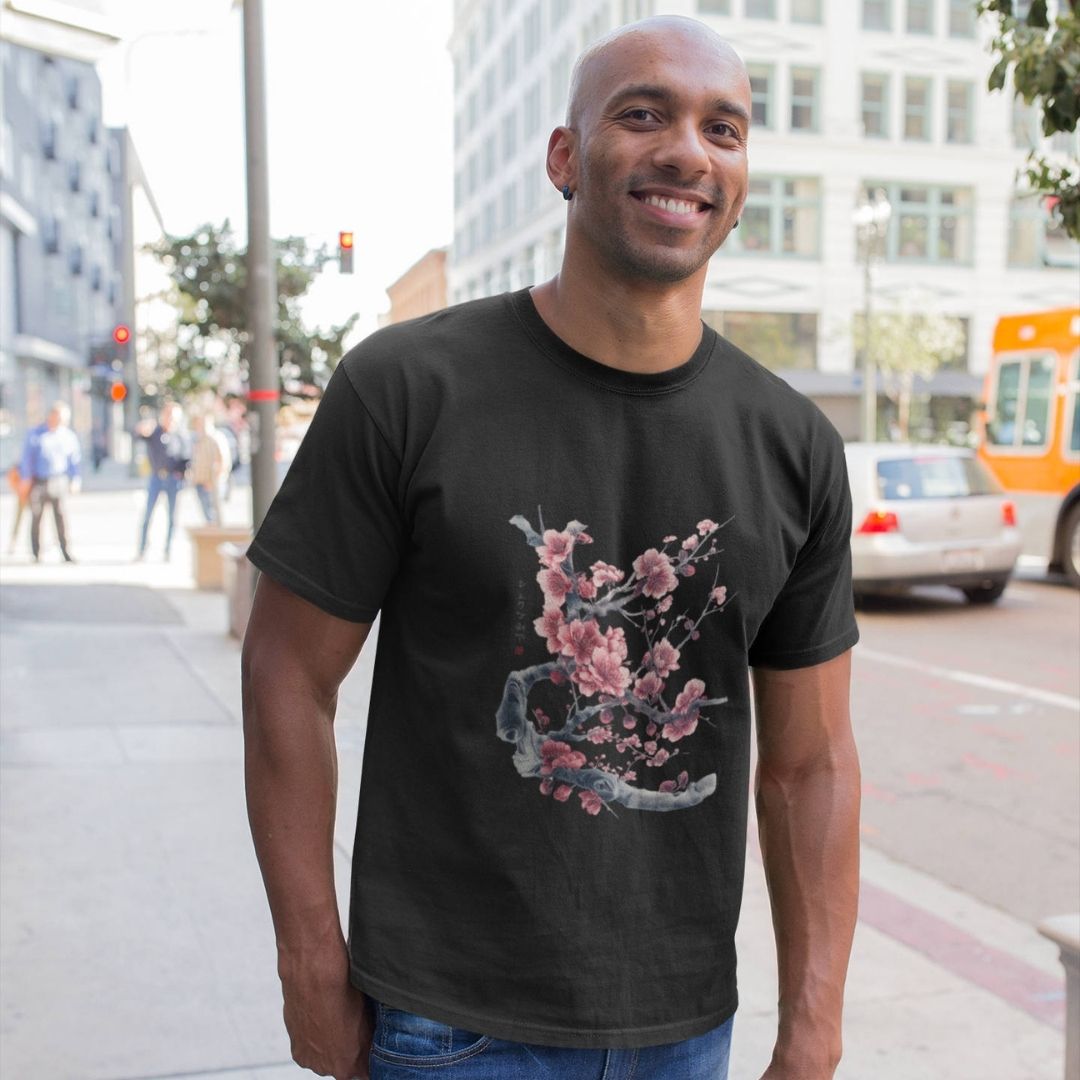 SAKURA – Visible Sign T-Shirt (Herren, Schwarz) | YAMASHITA
