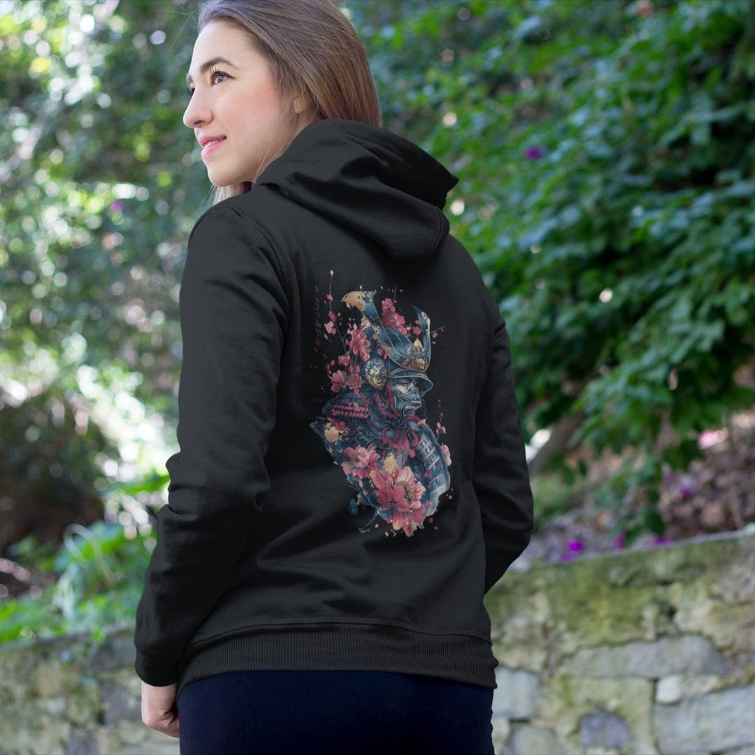 SAMURAI – Visible Sign Hoodie (Unisex, Schwarz, Backprint) | YAMASHITA