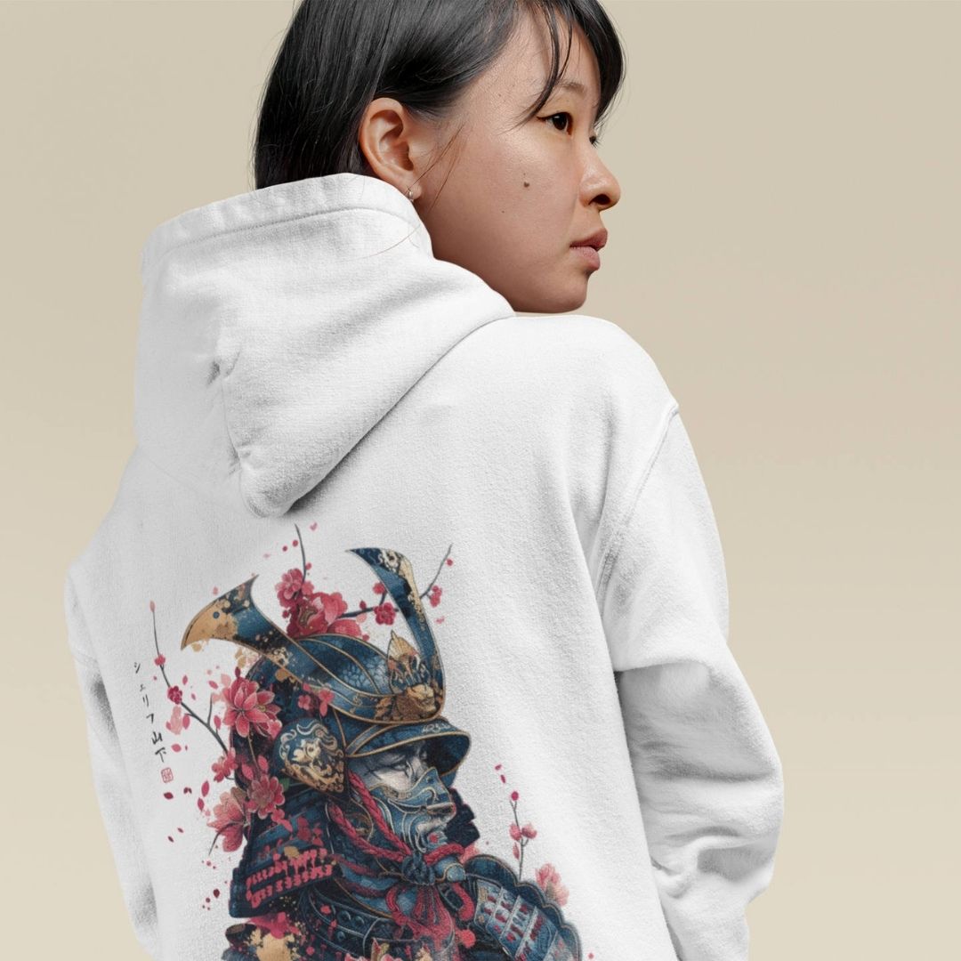 SAMURAI – Visible Sign Hoodie (Unisex, Off-White, Backprint) | YAMASHITA