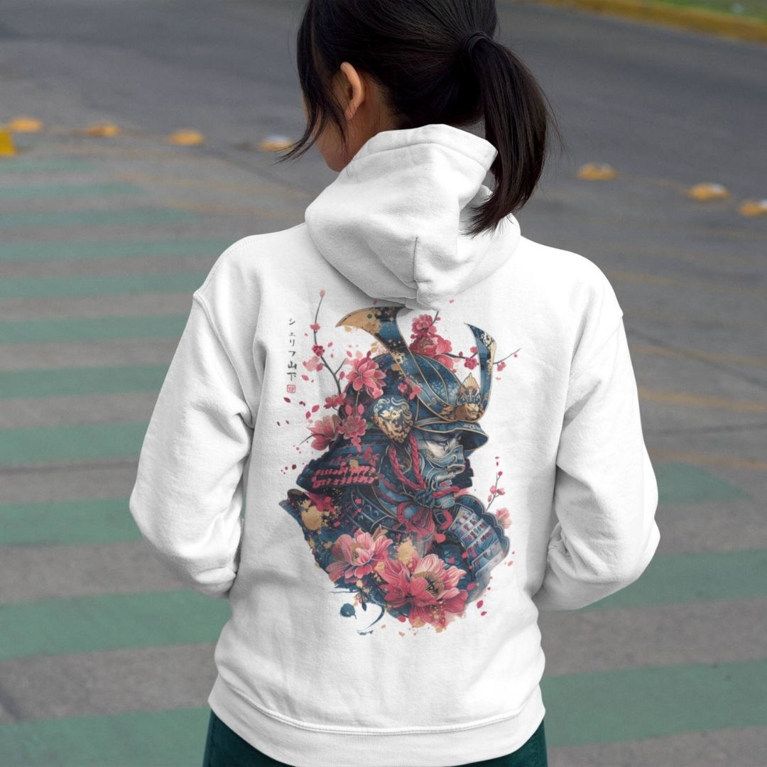 SAMURAI – Visible Sign Hoodie (Unisex, Off-White, Backprint) | YAMASHITA