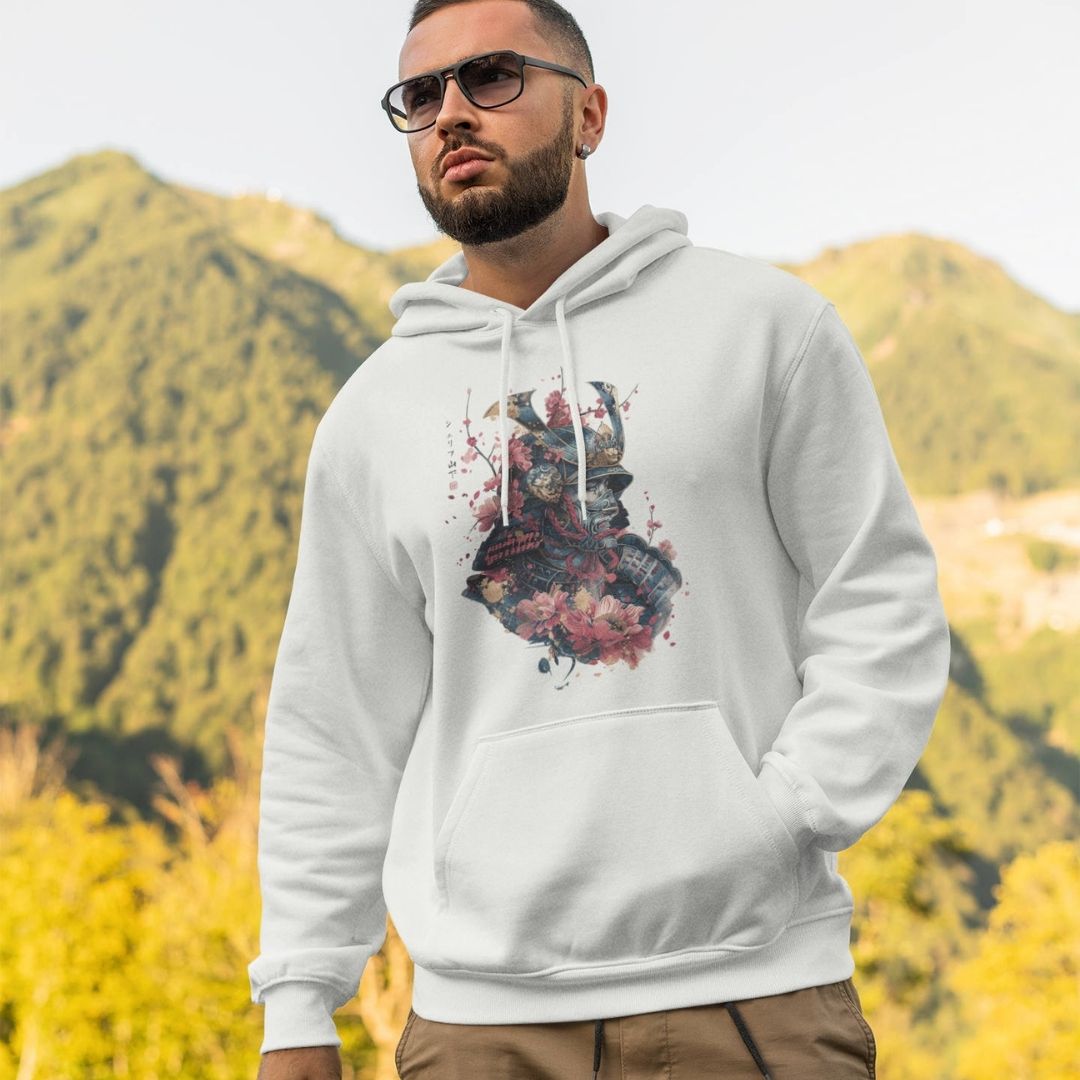 SAMURAI – Visible Sign Hoodie (Unisex, Off-White, Frontprint) | YAMASHITA
