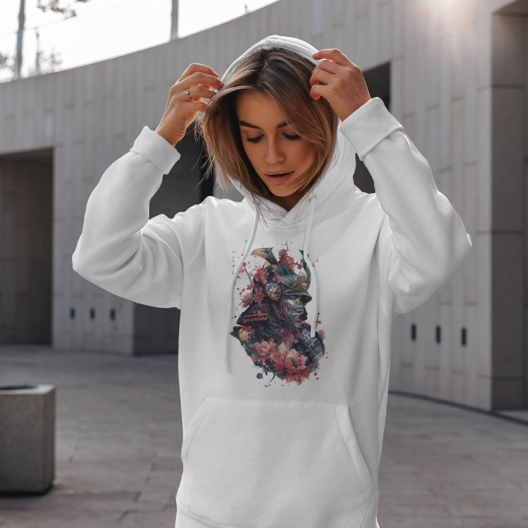 SAMURAI – Visible Sign Hoodie (Unisex, Off-White, Frontprint) | YAMASHITA