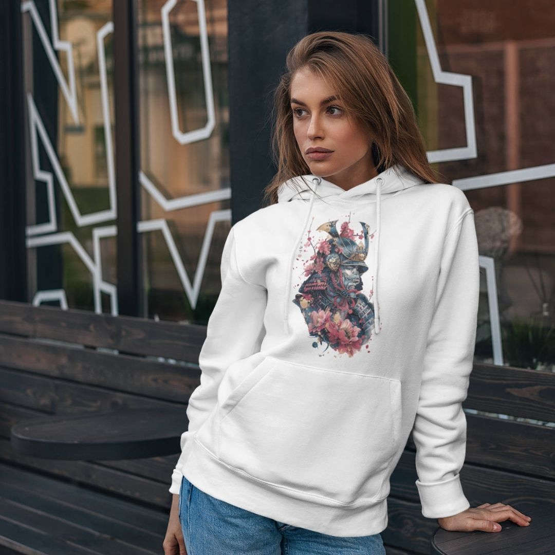 SAMURAI – Visible Sign Hoodie (Unisex, Off-White, Frontprint) | YAMASHITA