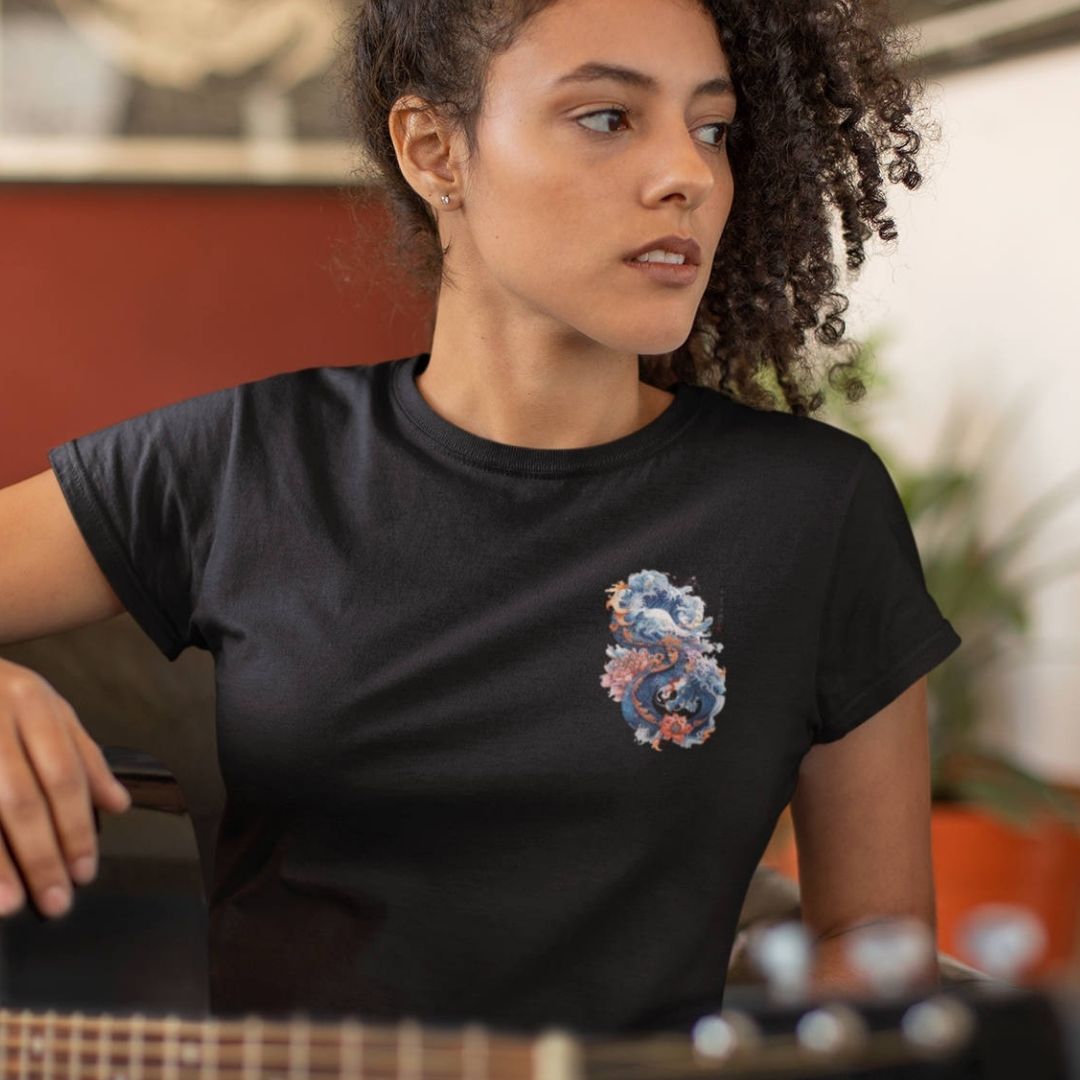 DRAGON & WAVES – Inner Sign Shirt (Damen) | YAMASHITA