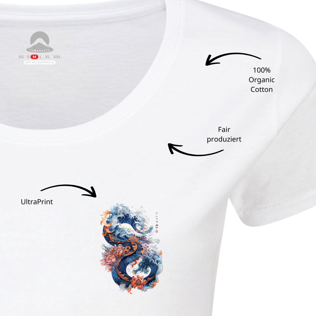 DRAGON & WAVES – Inner Sign Shirt (Damen) | YAMASHITA