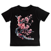 Japan Sakura Kirschblüten T-Shirt "Cherry Blossom" im Tattoo-Style von YAMASHITA für Kinder in weiss