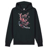 Japan Kirschblüten Premium Hoodie Unisex Damen Herren "Cherry Blossom - Sakura" im Tattoo-Style von YAMASHITA in schwarz - Motiv vorne