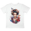 Japan Geisha Premium T-Shirt im Tattoo-Style von YAMASHITA für Kinder in weiss